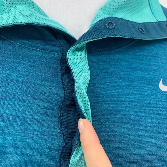 Nike Running Hoodie Shirt XS Extra Small Dri Fit Half Snap Placket Wool Blend - Picture 4 of 15